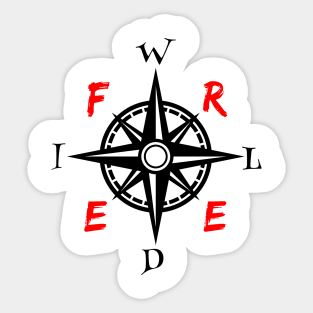 Wild And Free Sticker